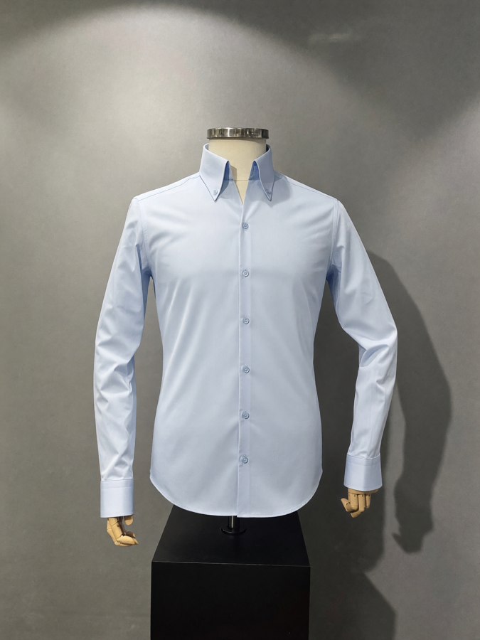 Men's Light Blue Button-Down Shirt