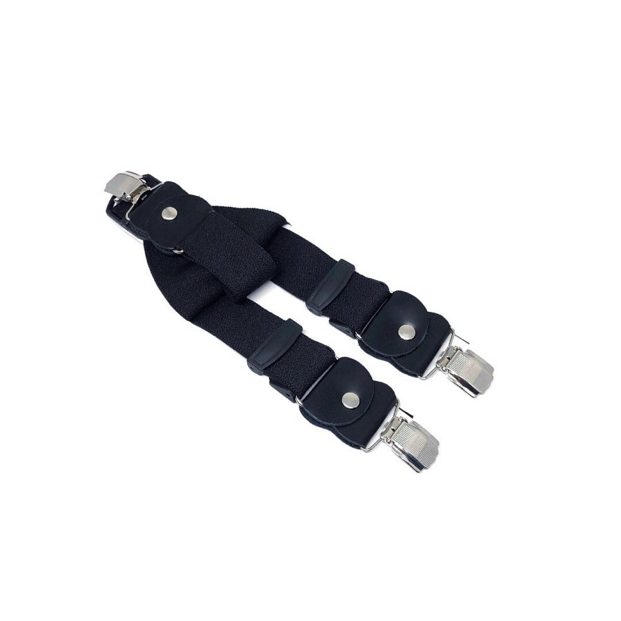 Men's Solid Black Suspenders