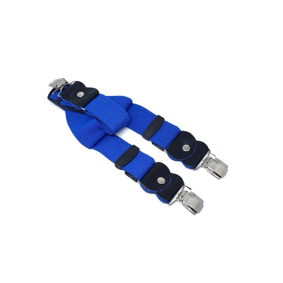 Men's Solid Blue Suspenders