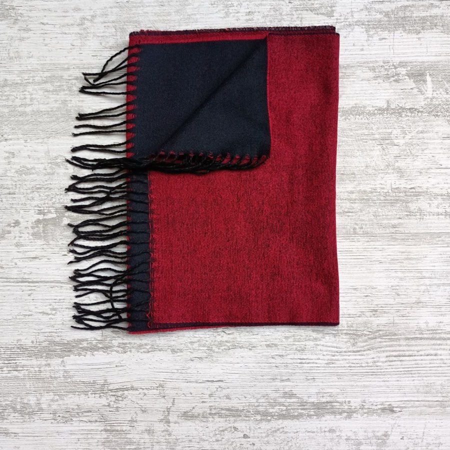 Men's Red Plain Scarf