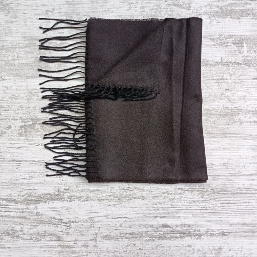 Men's Smoke Gray Plain Scarf