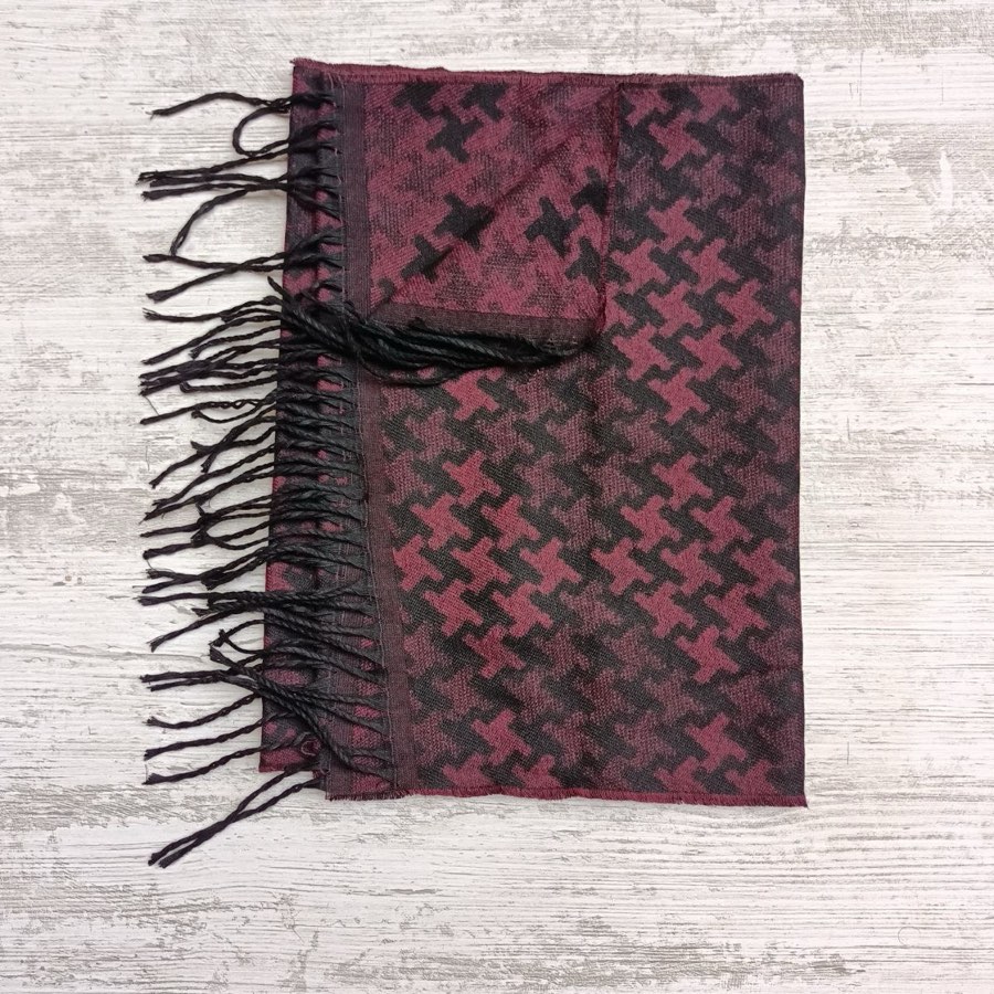 Men's Cherry Star-Pattern Scarf