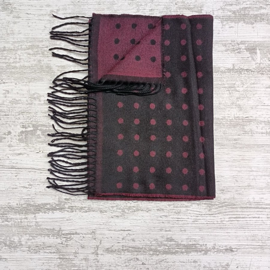 Men's Cherry Polka Dot Scarf