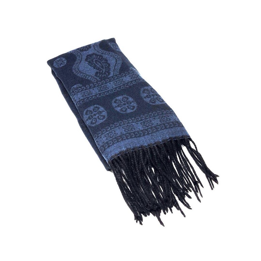Men's Blue Paisley Scarf