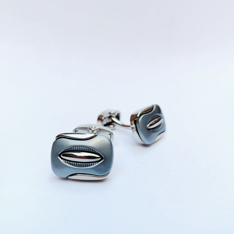 Men's Silver Square Cufflinks