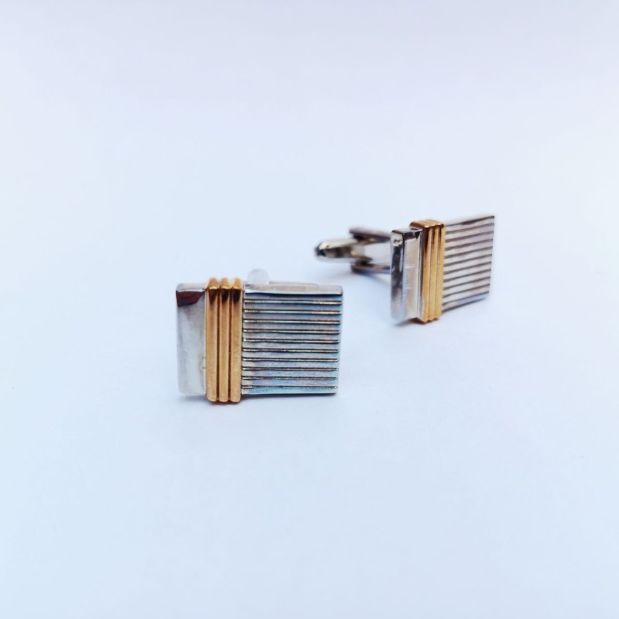 Men's Silver Square Cufflinks