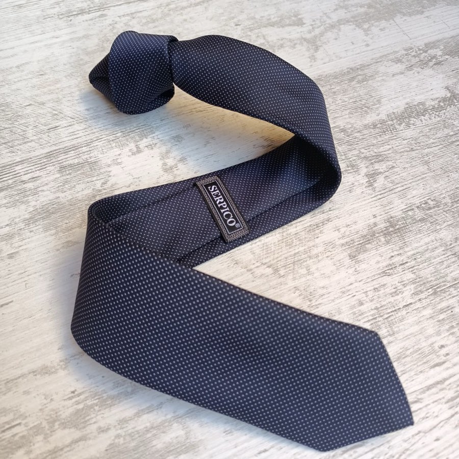 Men's Smoke Gray Sand-Pattern Tie