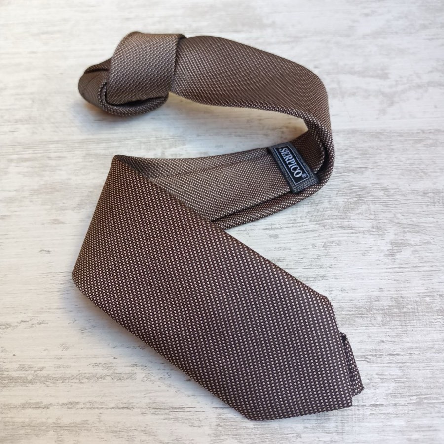 Men's Latte Sand-Pattern Tie