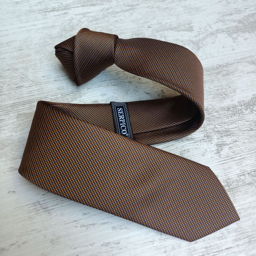 Men's Bronze Sand-Pattern Tie