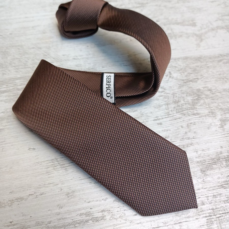 Men's Brown Sand-Pattern Tie