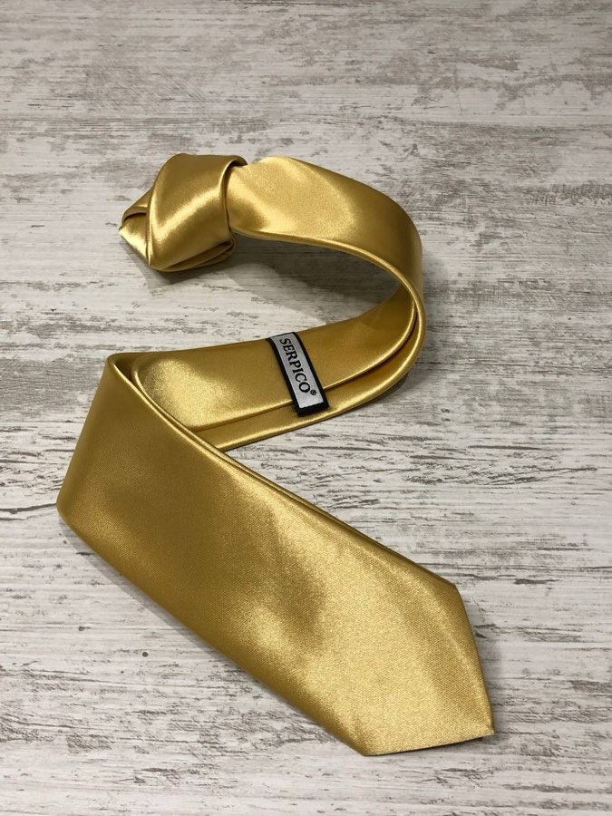 Men's Chamois Plain Satin Tie