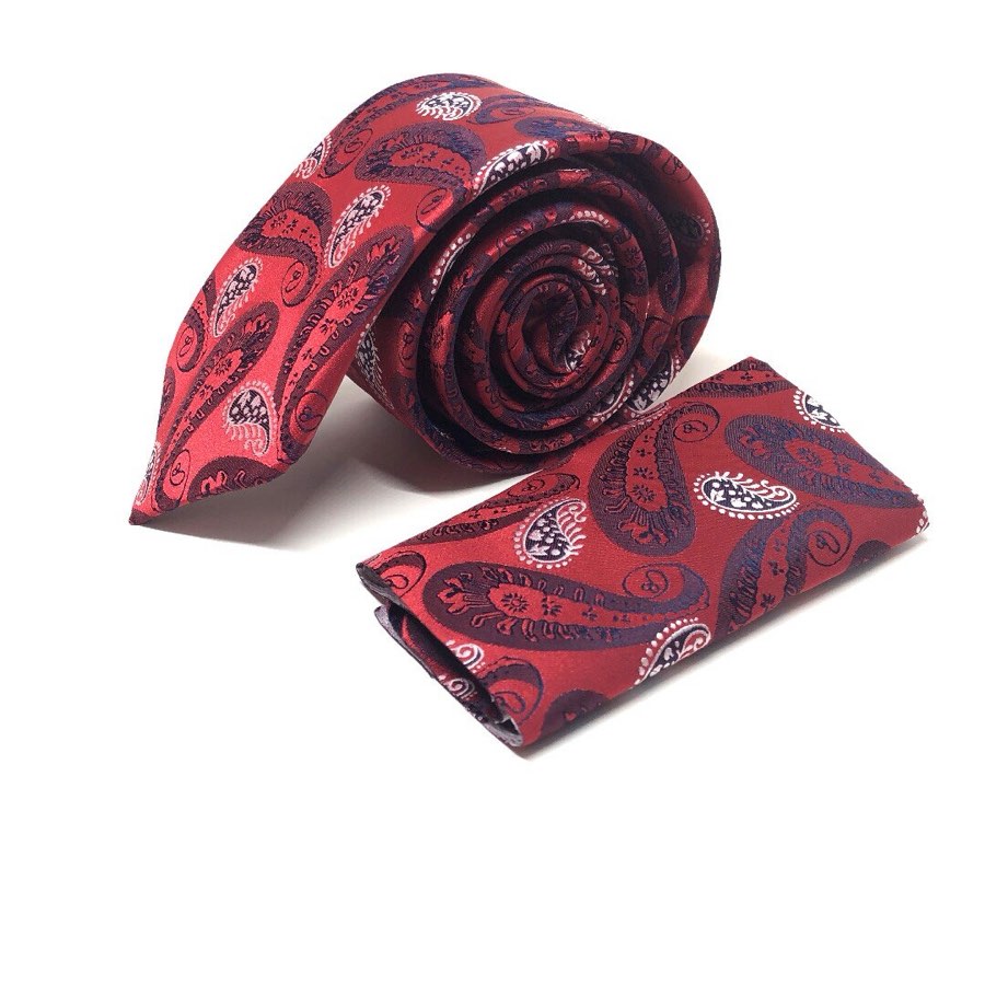 Men's Red Tulip Microfiber Tie