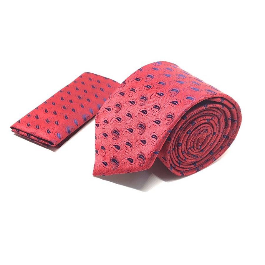 Men's Light Red Tulip Microfiber Tie